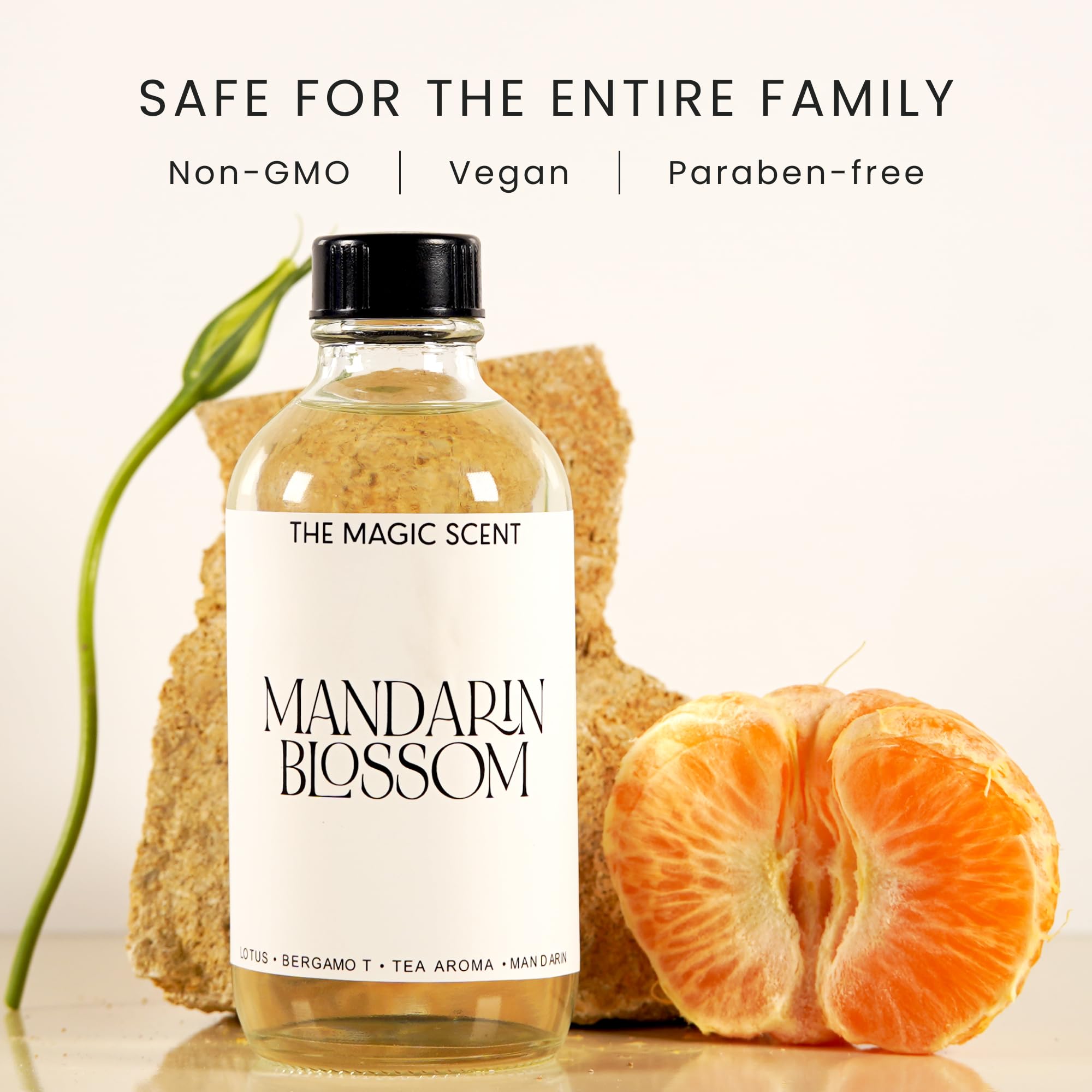 The Magic Scent Mandarin Blossom – diffuseur prêt à l’emploi dans un espace hôtelier domestique.