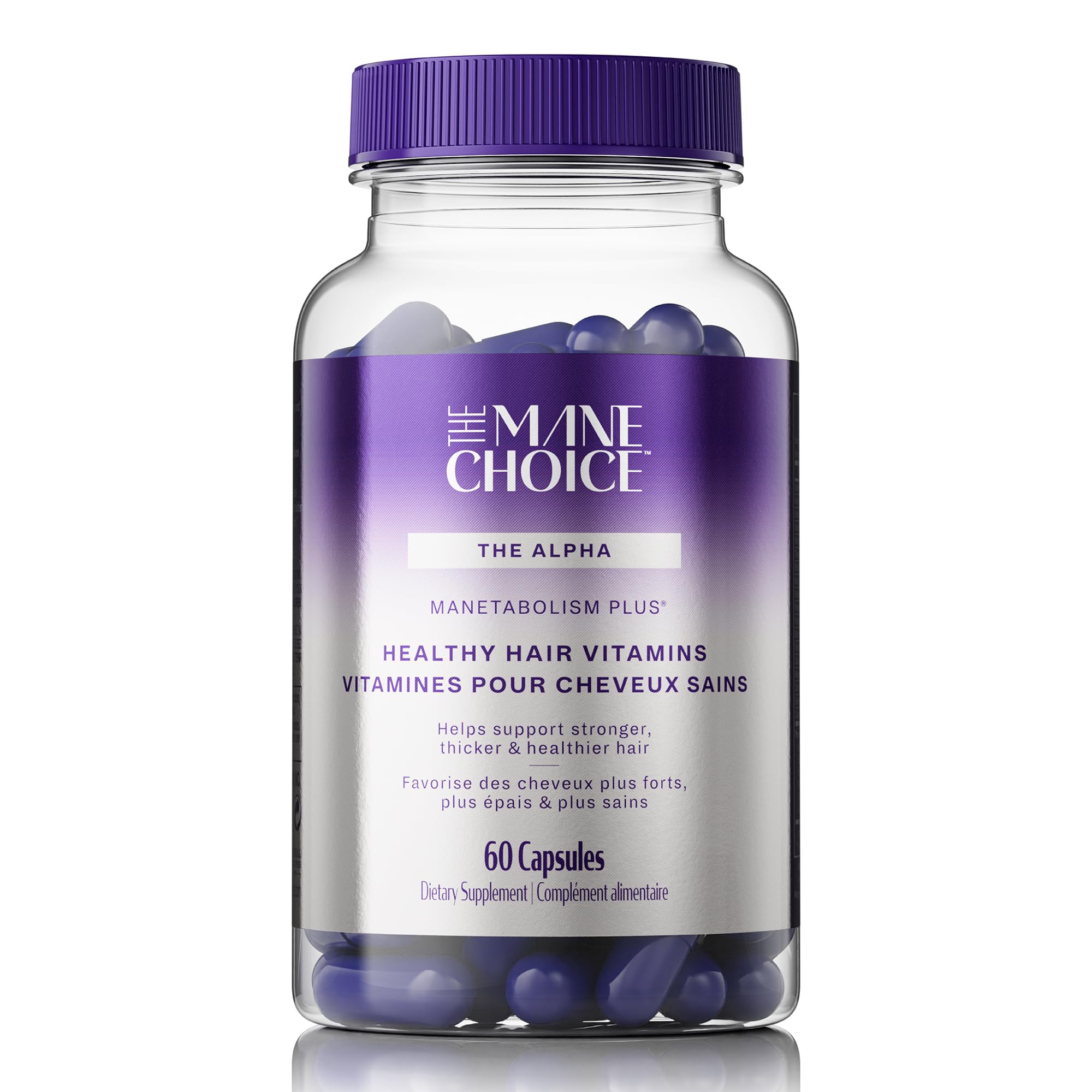 Bouteille MANETABOLISM Plus, The Mane Choice, soutient la croissance naturelle des cheveux