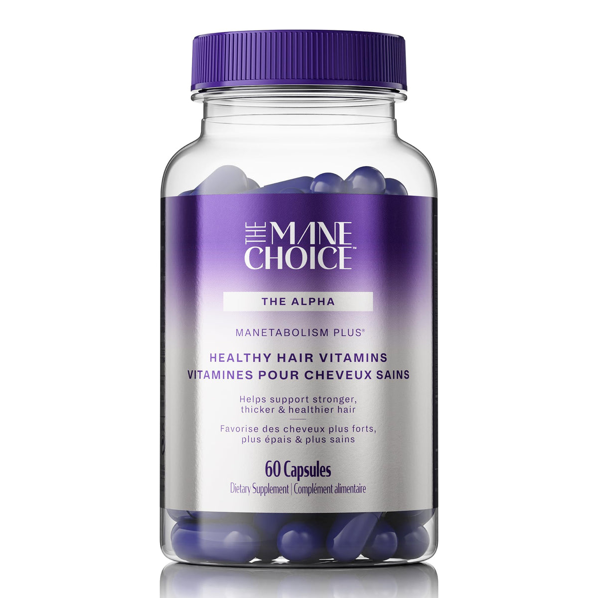 Bouteille MANETABOLISM Plus, The Mane Choice, soutient la croissance naturelle des cheveux