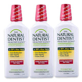 The Natural Dentist rince-gencives sans alcool avec aloès, rafraîchit et apaise les gencives.