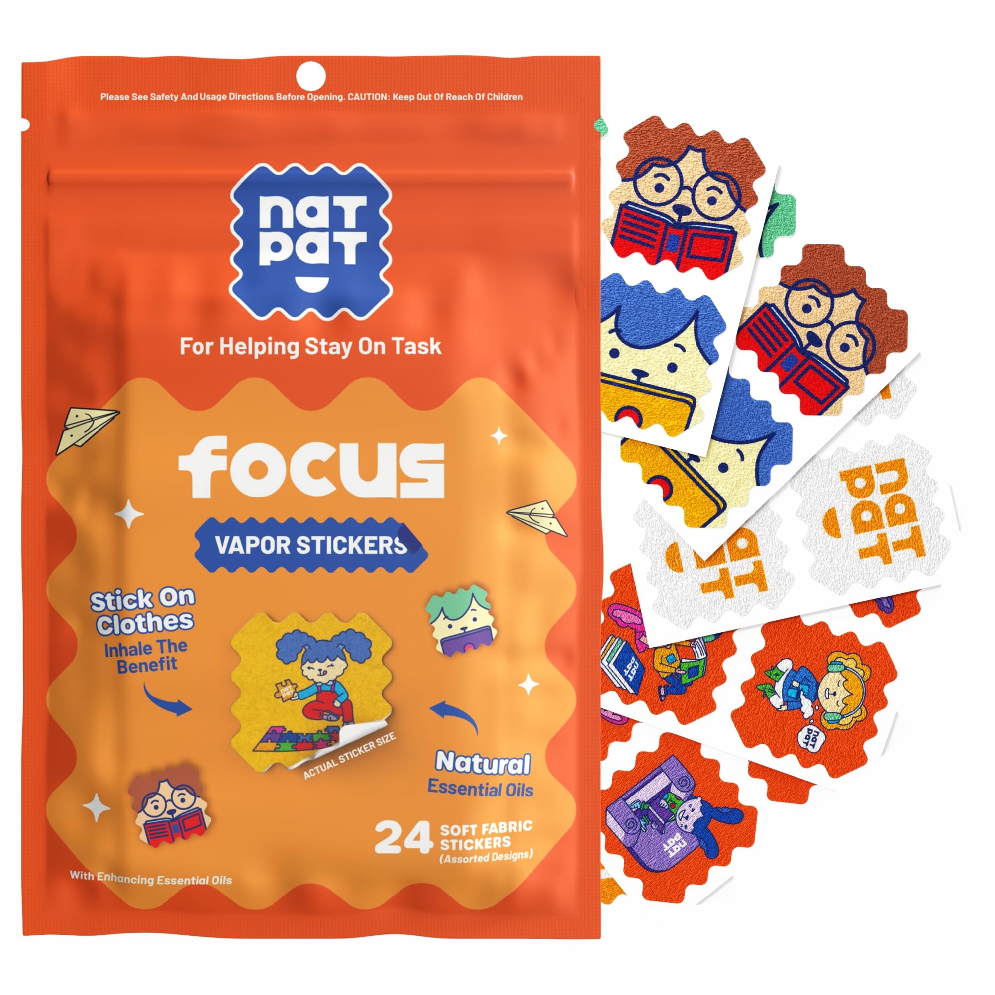 NATPAT Focus Patch sur l’emballage, présentation naturelle et sans produits chimiques.