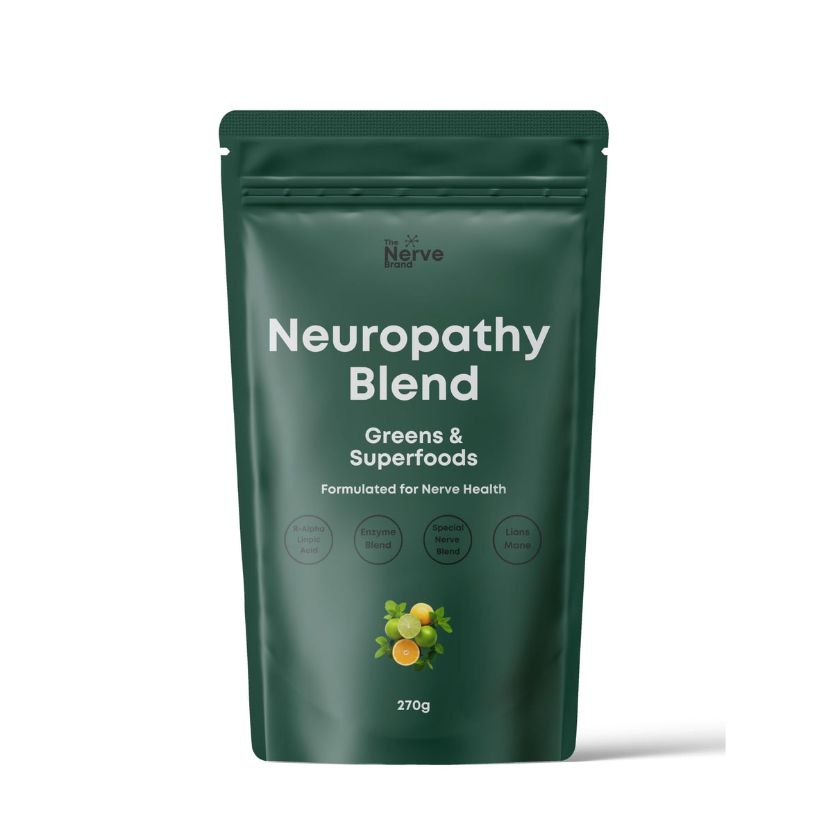 The Nerve Brand Poudre neuropathie, bouteille prête pour votre routine quotidienne.