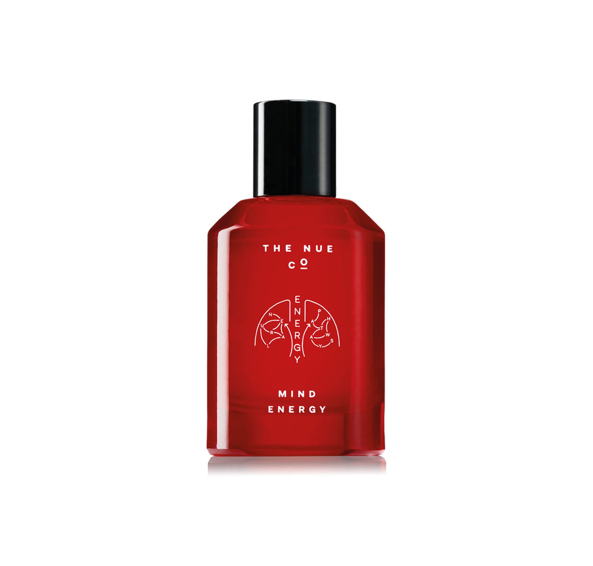 The Nue Co Mind Energy: bouteille-parfum fraîche et moderne pour dynamiser votre journée.