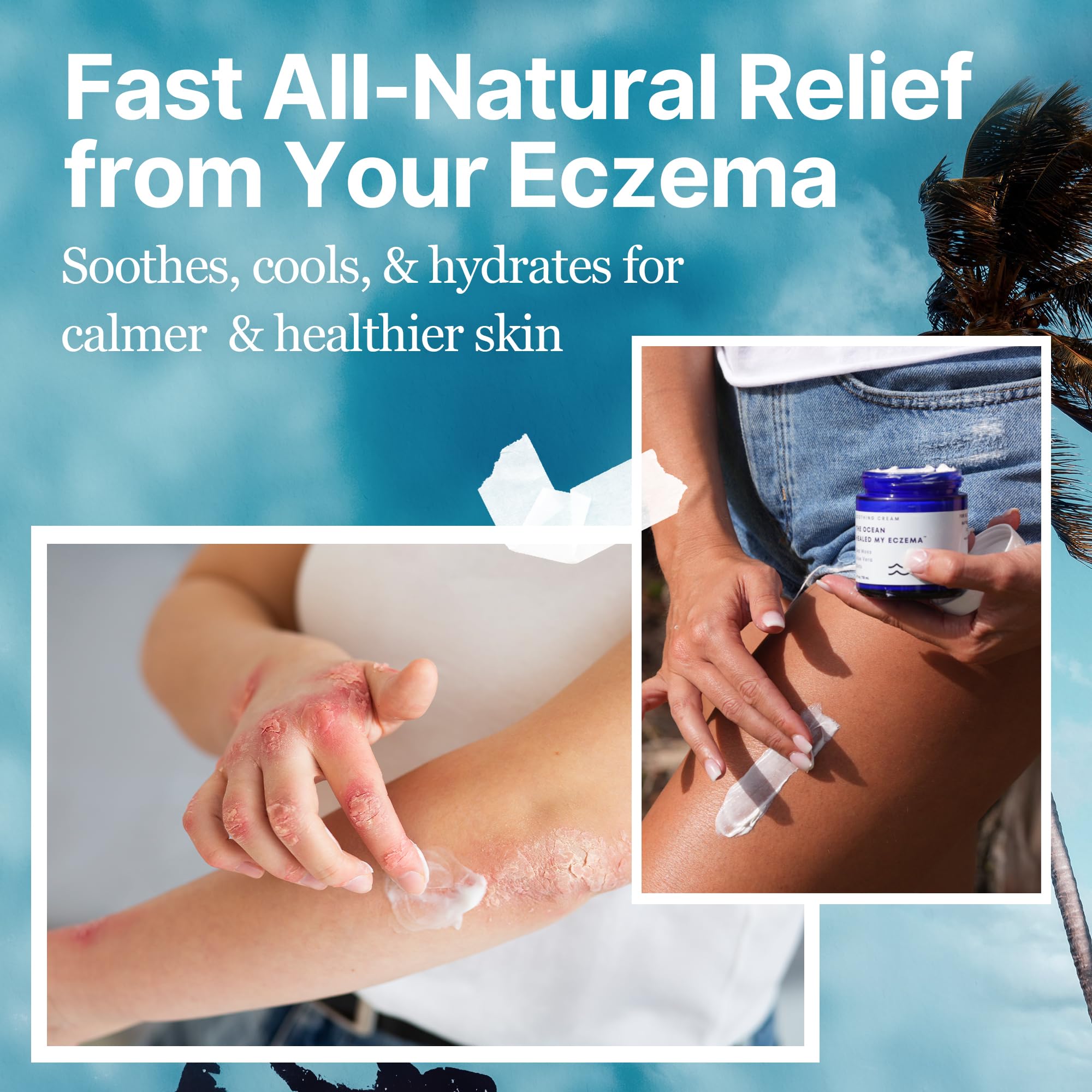 The Ocean Healed My Eczema – Avoine colloïdale apaisante pour démangeaisons.