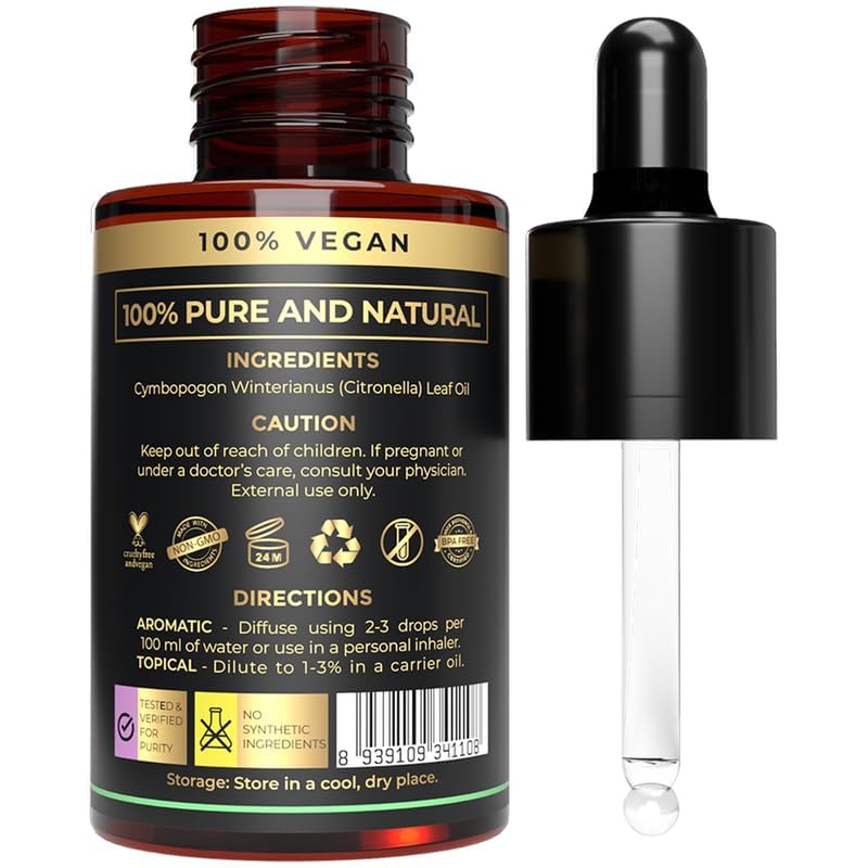 The Organic Forest aromathérapie citronnelle, diffusion relaxante dans le salon.