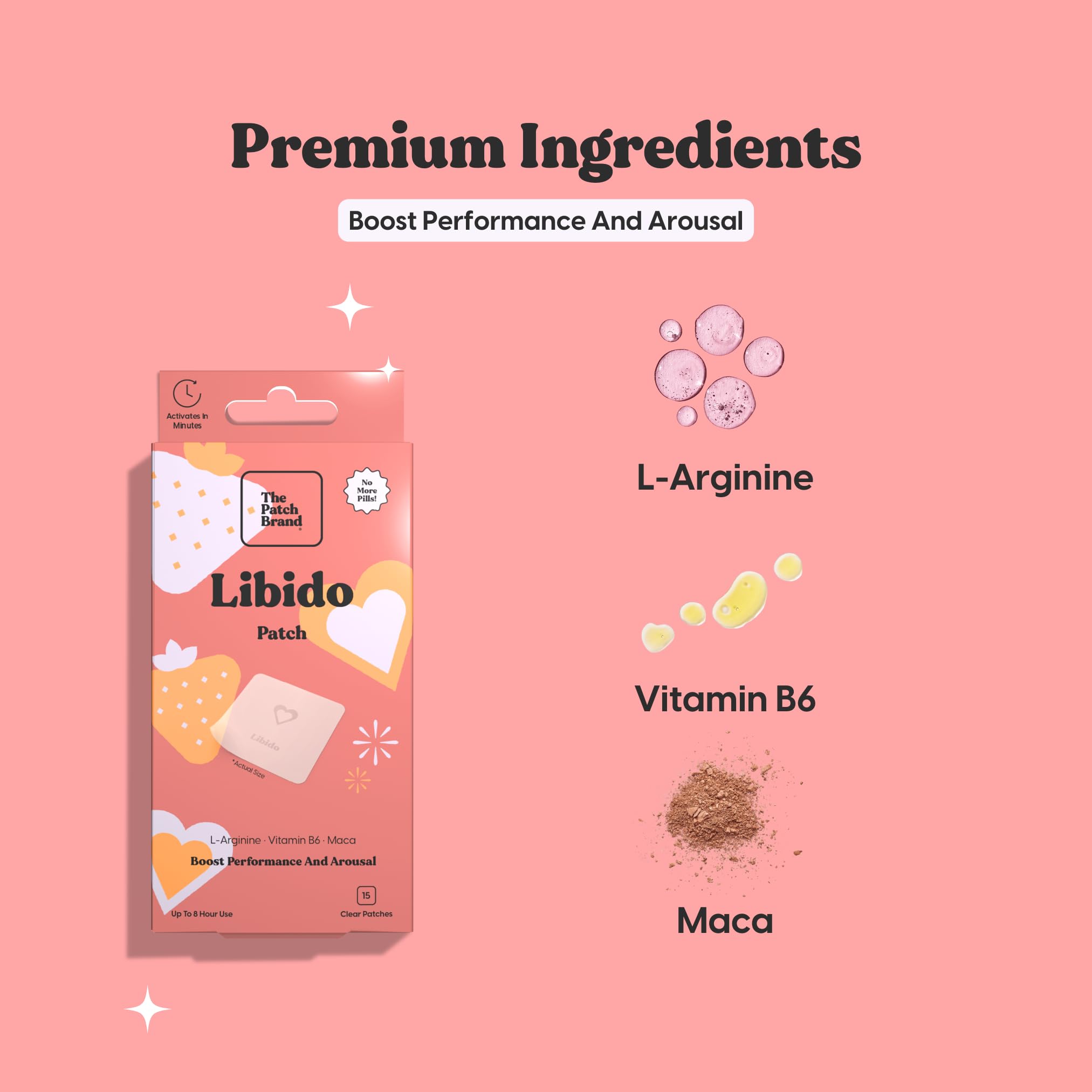 The Patch Brand Libido Patch, formule vegan sans additifs pour votre routine.
