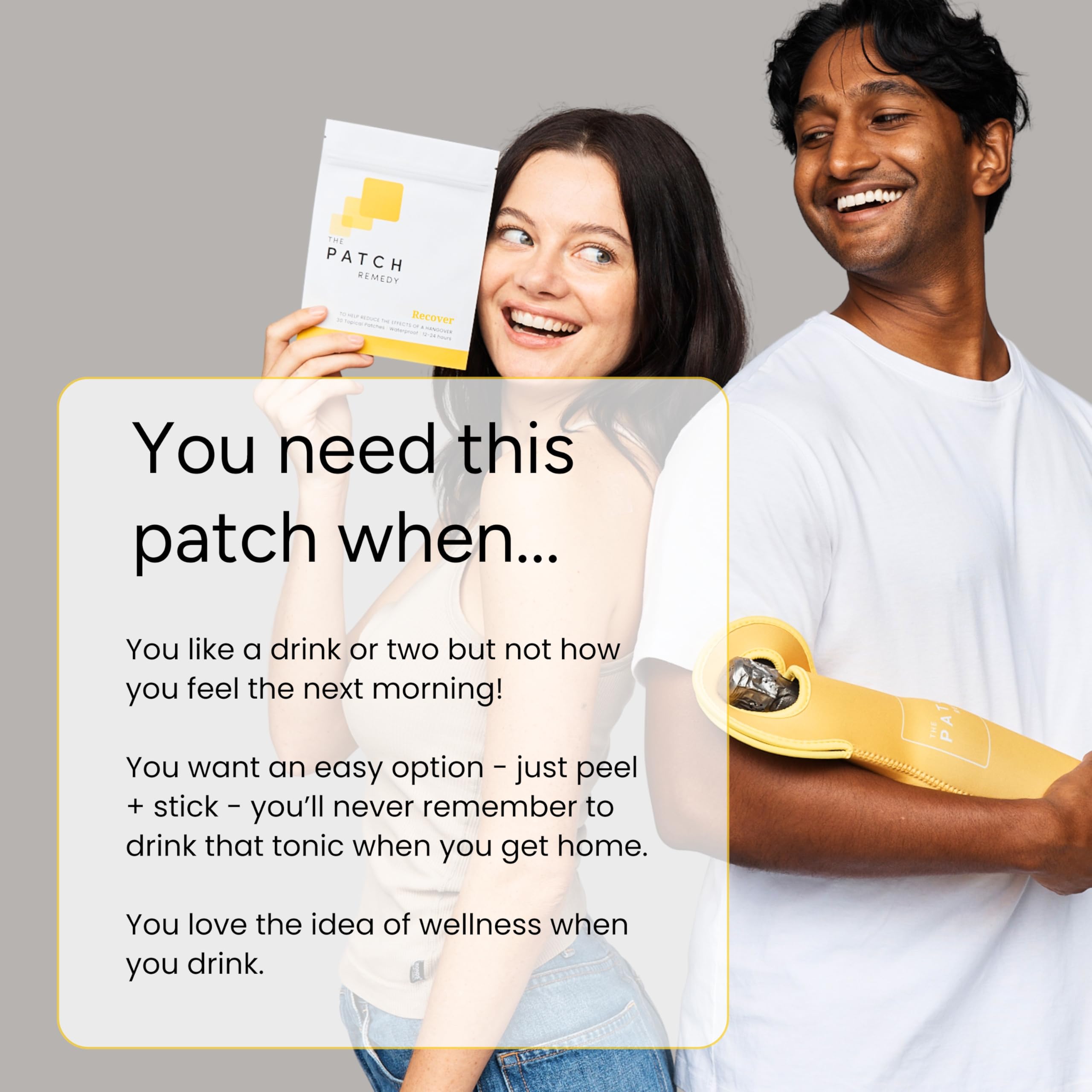 The Patch Remedy Recover Patch duree jusqu a 12 heures, port prolonge.