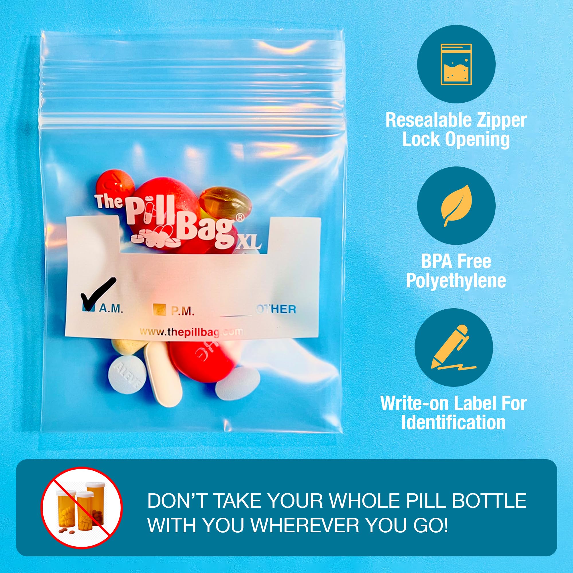The Pill Bag étanche et anti-odeur pour les voyages