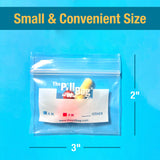 The Pill Bag étiquettes AM/PM pour identifier rapidement vos doses.