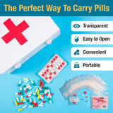 The Pill Bag étiquettes matin/soir incluses pour identification rapide