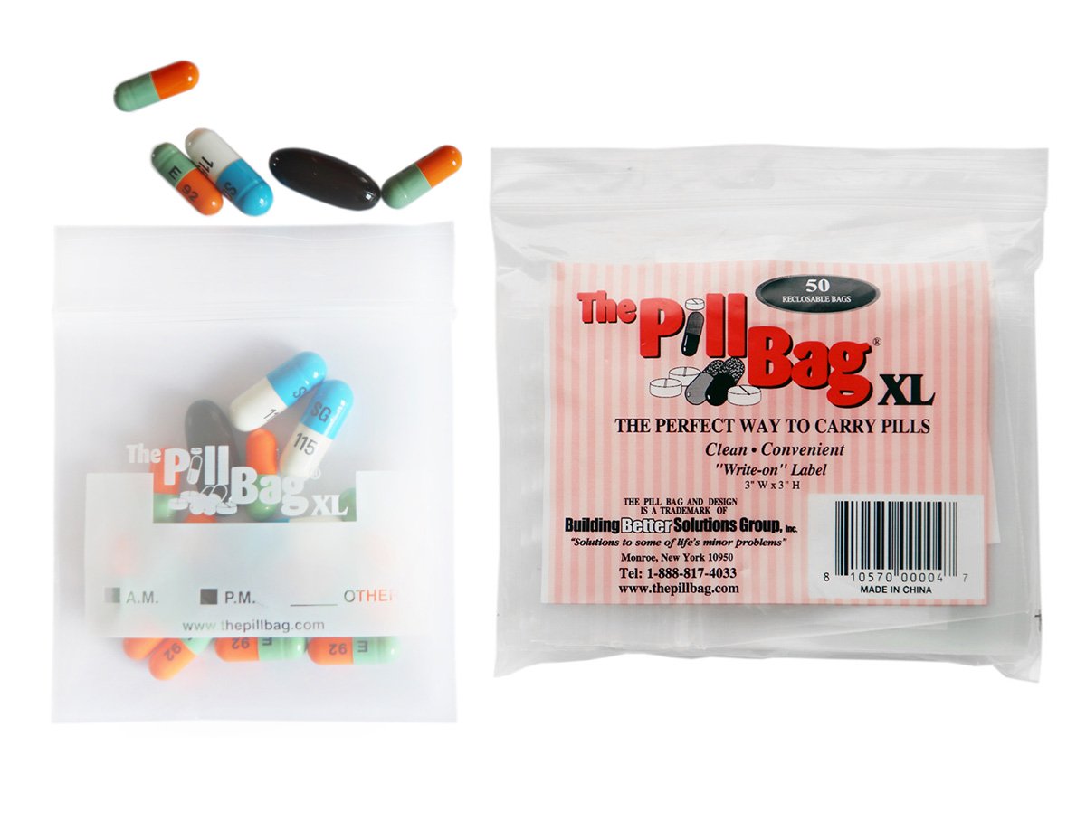The Pill Bag - pochette AM PM pour organiser vos pilules et dosages.