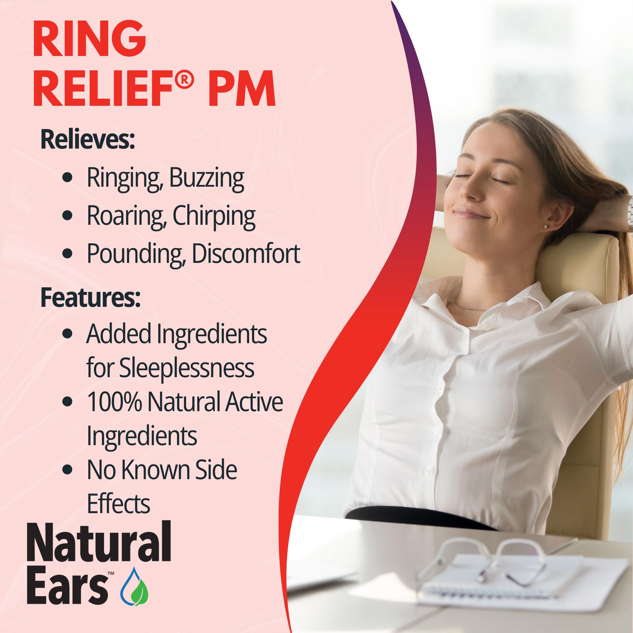 THE Relief Products Ring Relief PM, gouttes naturelles pouvant accompagner un rituel nocturne.