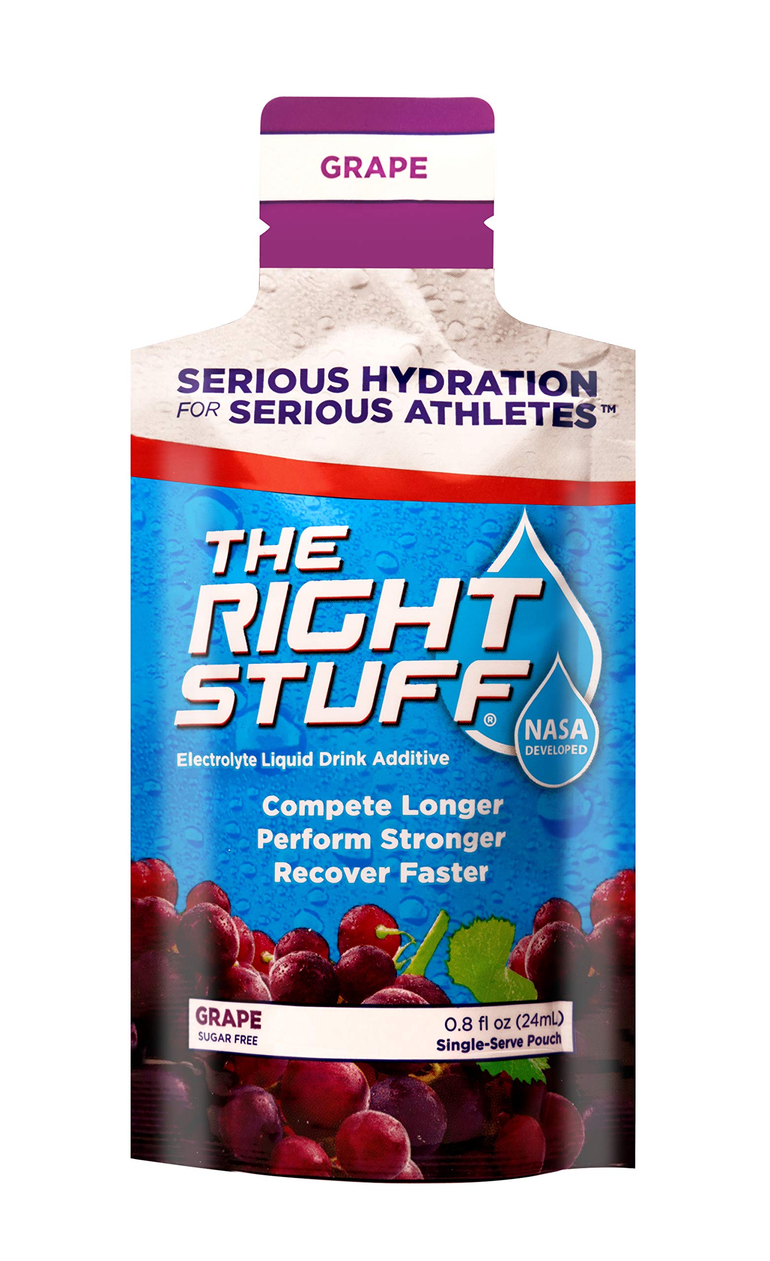 The Right Stuff emballage 10 sachets pour pré-hydratation et rééquilibrage