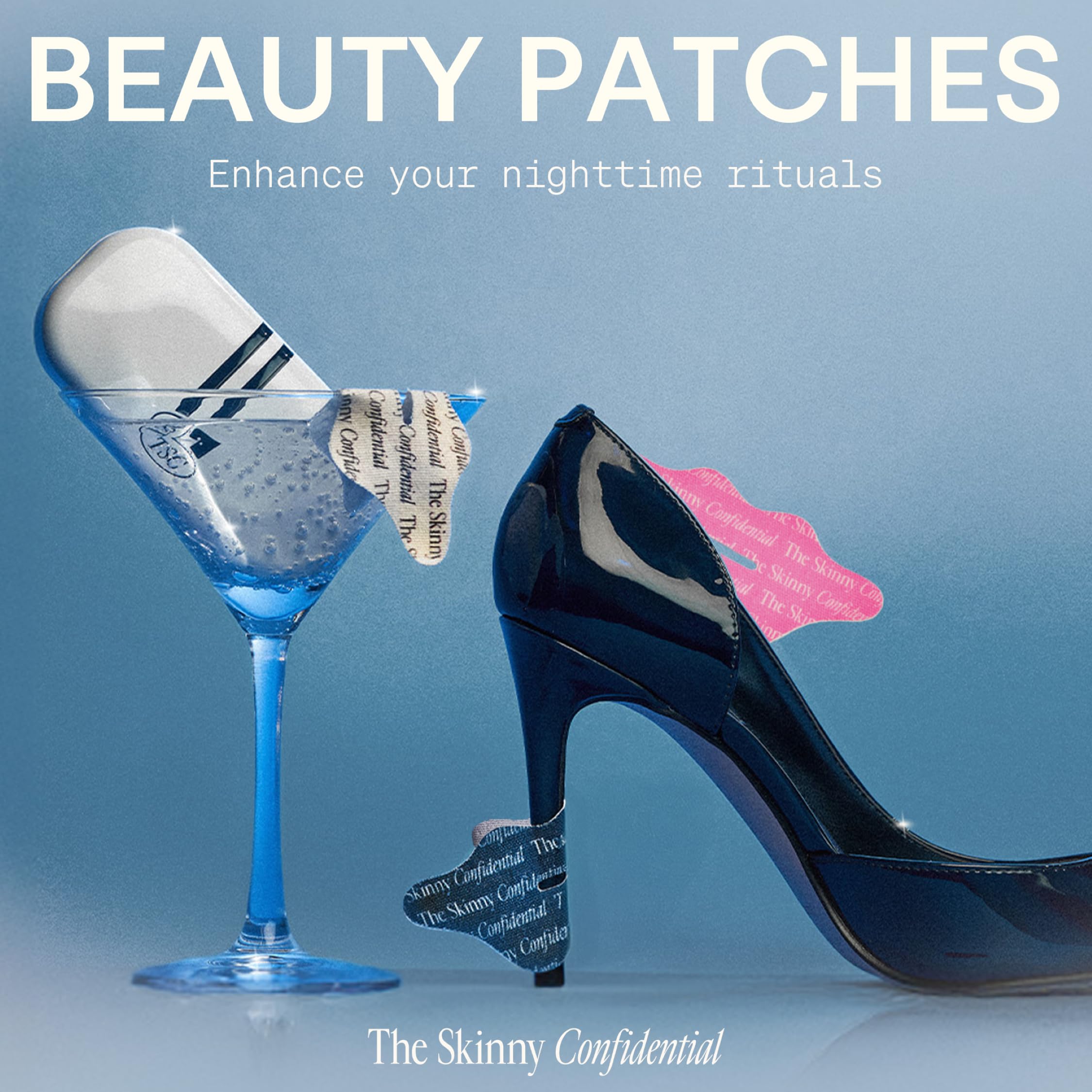 Patch The Skinny Confidential appliqué sur le nez pour une respiration nocturne facilitée.