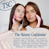 Patch The Skinny Confidential utilisés en fin de routine nocturne pour une peau confortable.