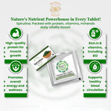 Emballage bio THE SOURCE MATTERS pour tester une spiruline naturelle et pure.