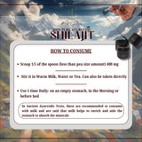 The Swayambhu Shilajit résine végan et biologique sans additifs.