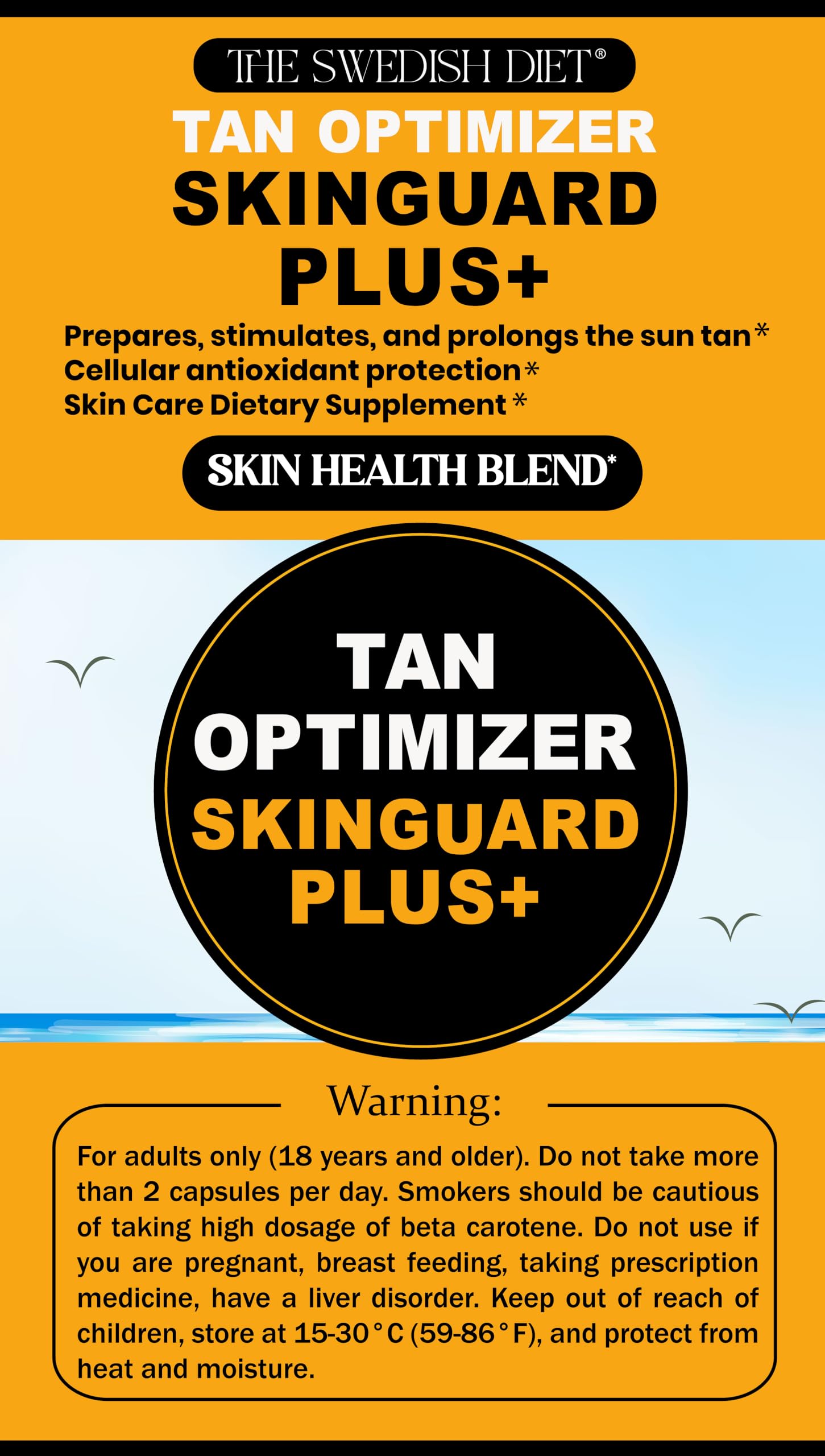 Utilisation quotidienne SkinGuard Plus+ pour nourrir la peau sans sucre ajouté