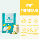 THE VEGAN Protéine vanille, digestion douce grâce à l’isolat de soja