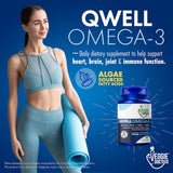 Capsules Omega-3 algues The Veggie Doctor, sans poisson et faciles à avaler.