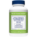 The Vitamin Shoppe Turmeric 900mg – bouteille visible et soutien potentiel mobilité.