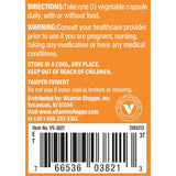 Capsules végétariennes The Vitamin Shoppe Probiotics, usage quotidien pour l'équilibre intestinal.