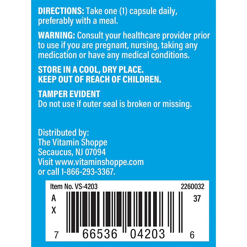 The Vitamin Shoppe D3 K2 5000 UI — capsules prêtes à l'emploi pour une prise quotidienne.