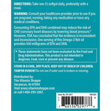 The Vitamin Shoppe Omega 3 – gélules molles dans la bouteille, facilité d'utilisation.