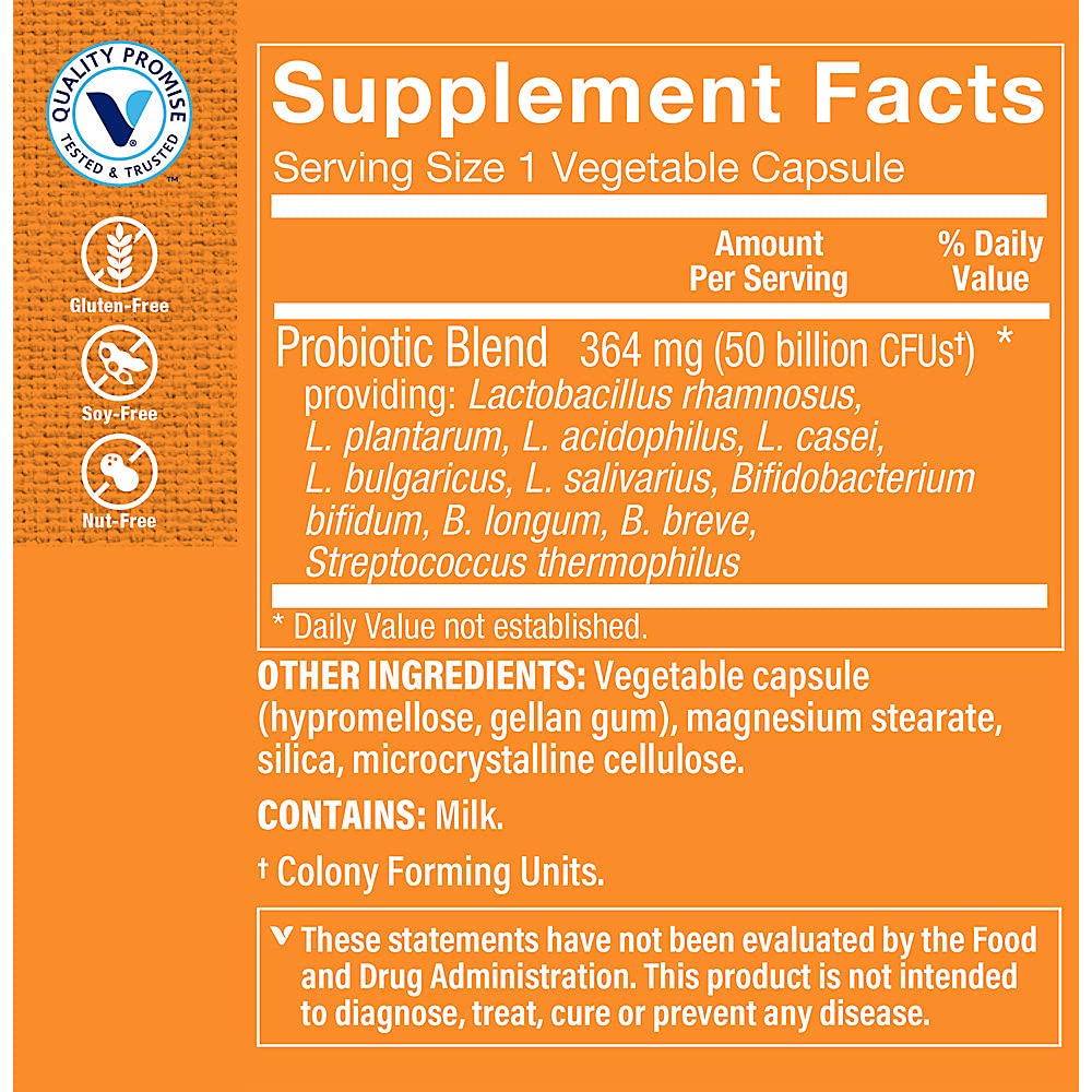 The Vitamin Shoppe Probiotique Femmes, soutien digestif et confort après les repas