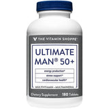 The Vitamin Shoppe Ultimate Man 50+ Multivitamin – etui-produit, routine simple et efficacité potentielle.