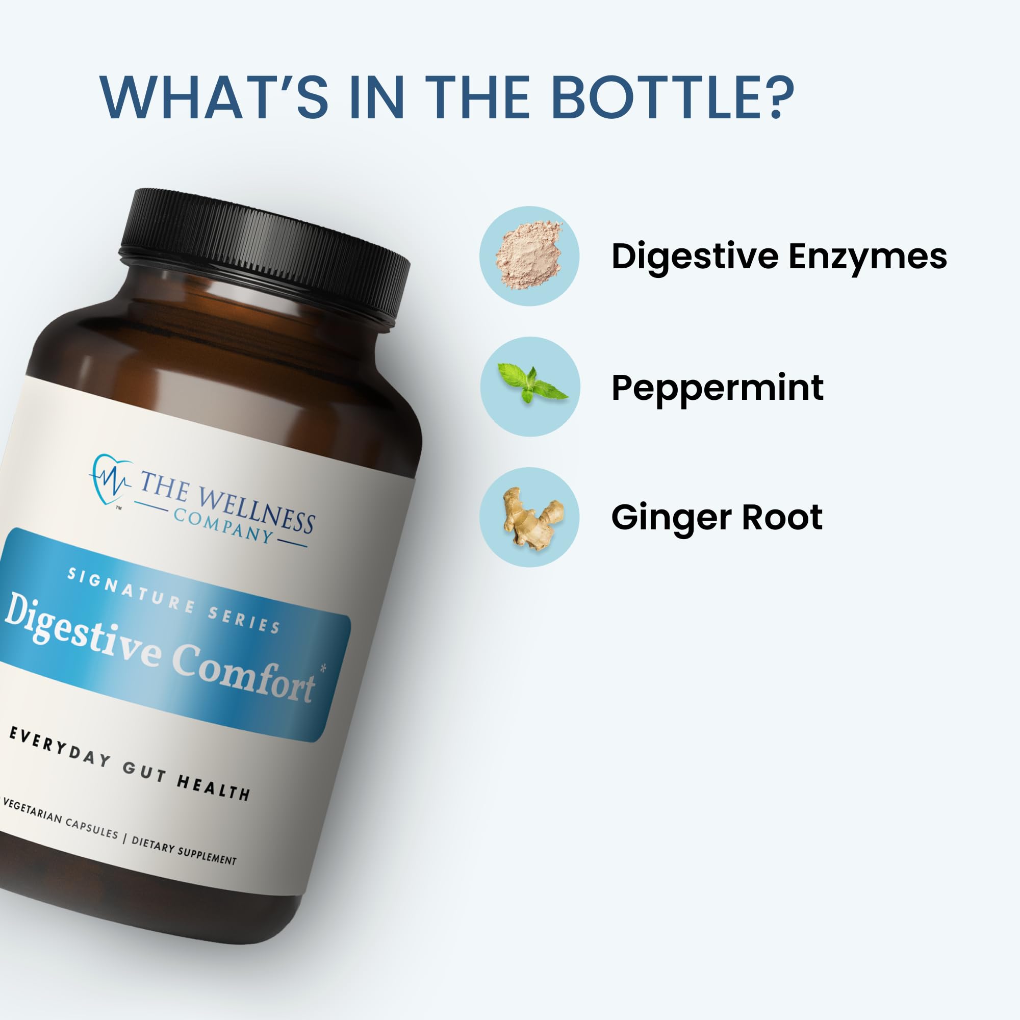 The Wellness Company Digestive Comfort – étiquette nutritionnelle détaillée pour choisir vos repas.