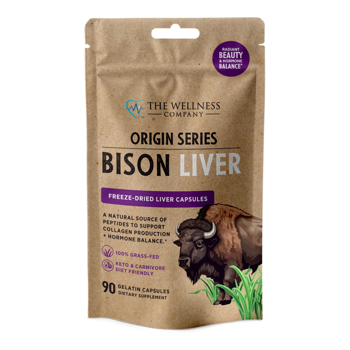 The Wellness Company Foie de Bison pack-shot, facilité d’utilisation et qualité premium.