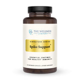 The Wellness Company Spike Support: bouteille montrant le dosage et les composants clés pour le bien-être