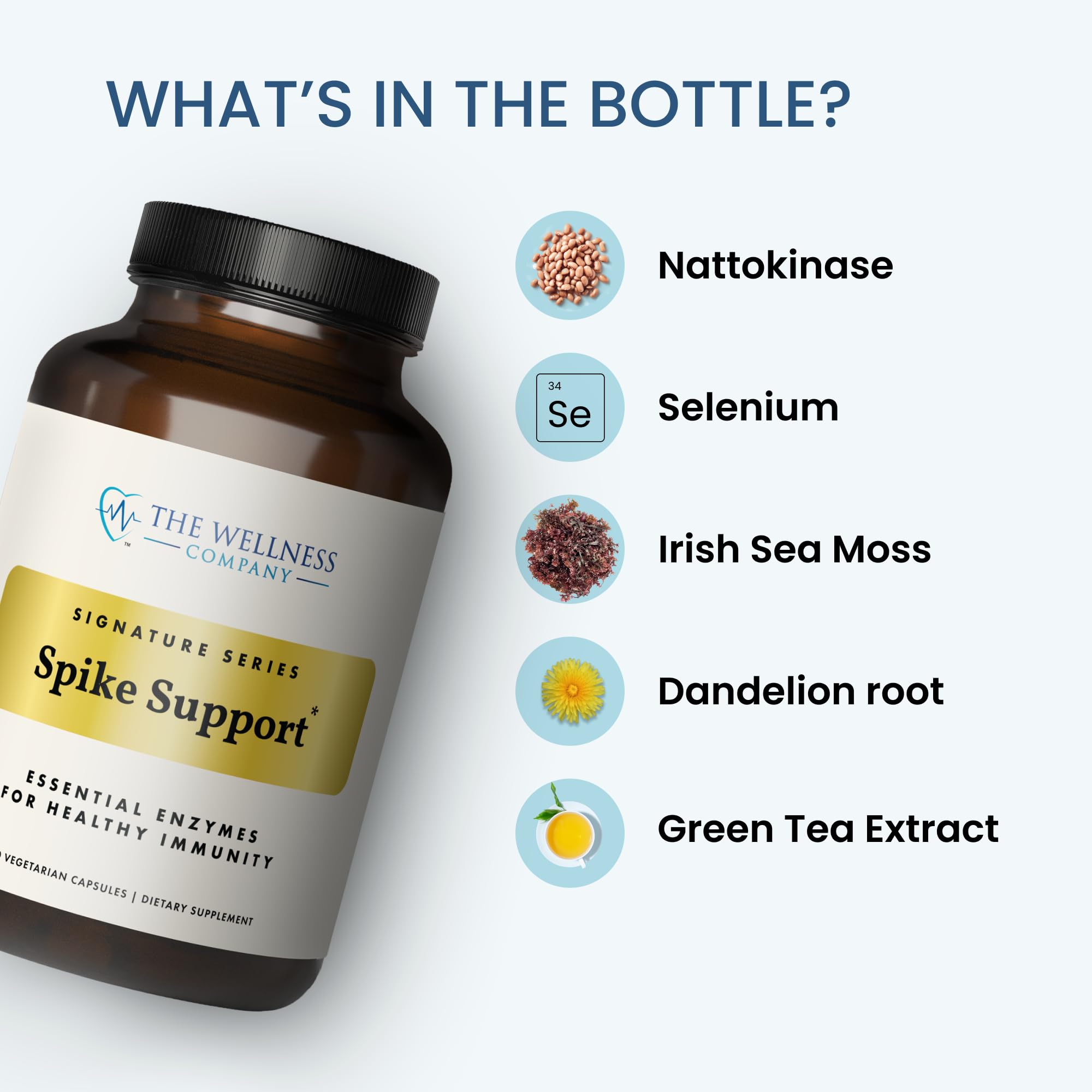 The Wellness Company Spike Support: extrait de pissenlit pour la défense cellulaire et la détox