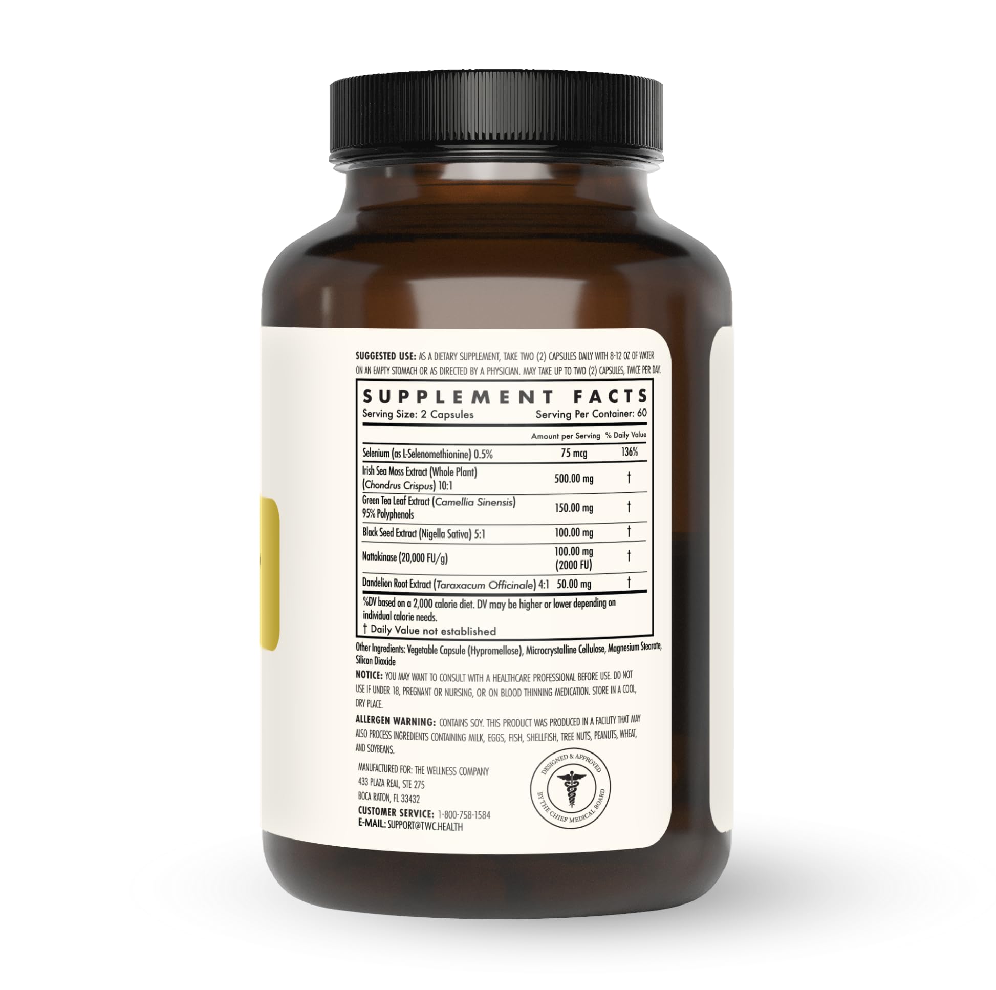 The Wellness Company Spike Support nattokinase ingrédient — soutien potentiel du système circulatoire.