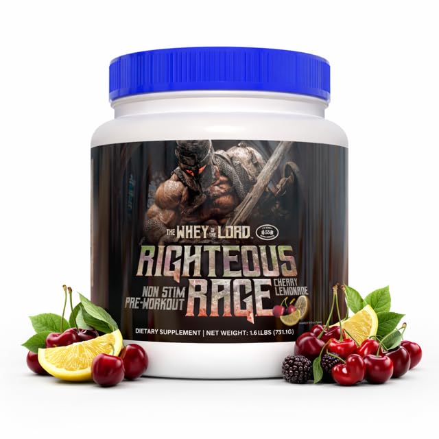The Whey of The Lord Righteous Rage – Bouteille préworkout cerise citronnade, pompe musculaire potentielle.