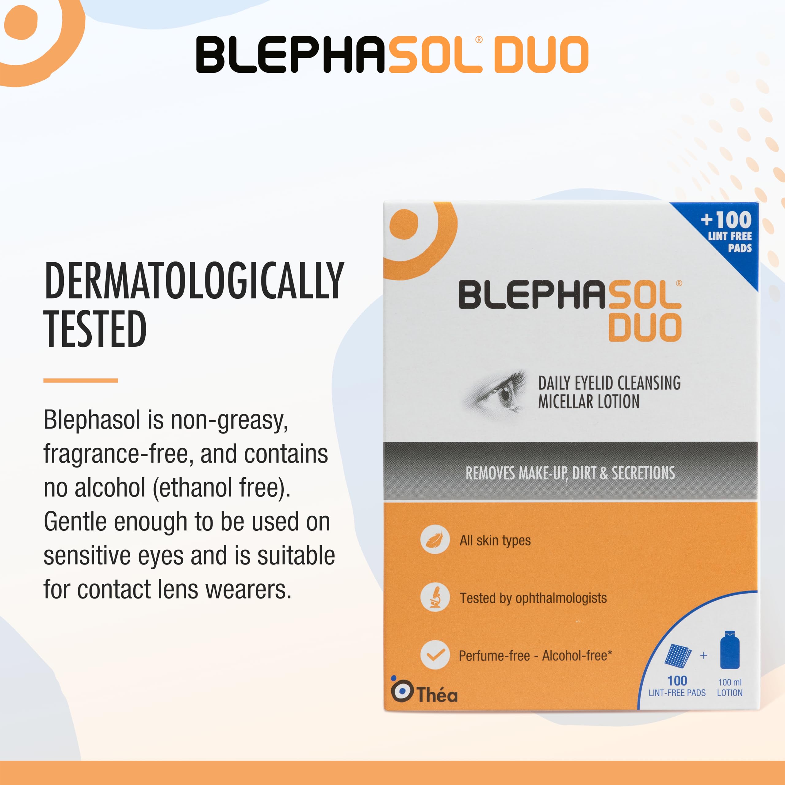Blephasol Duo — lotion micellaire nettoyante pour les paupières et cils sensibles.