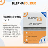 Blephasol Duo — lotion micellaire nettoyante pour les paupières et cils sensibles.