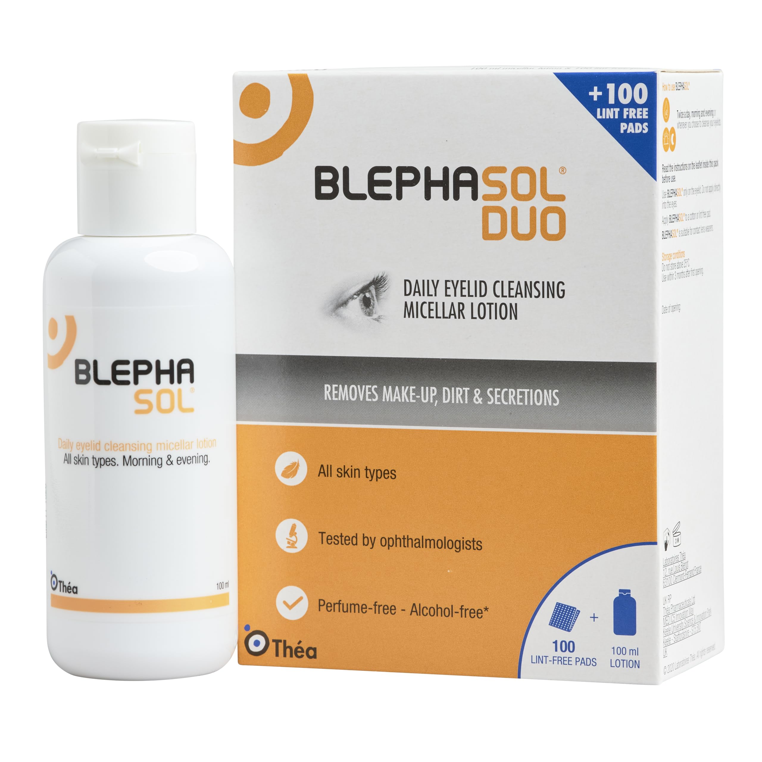 Blephasol Duo — sans conservateurs pour une routine plus douce.