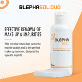 Blephasol Duo — conçu pour les yeux sensibles et les porteurs de lentilles.