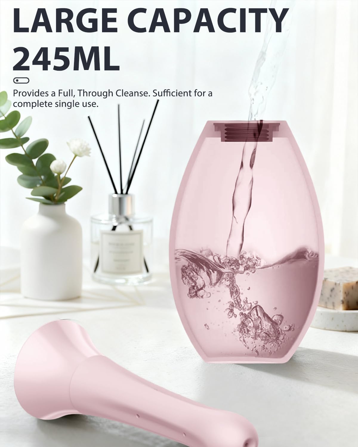 TheClover compatible-douche-maison-voyage: utilisation facile à domicile ou en déplacement.