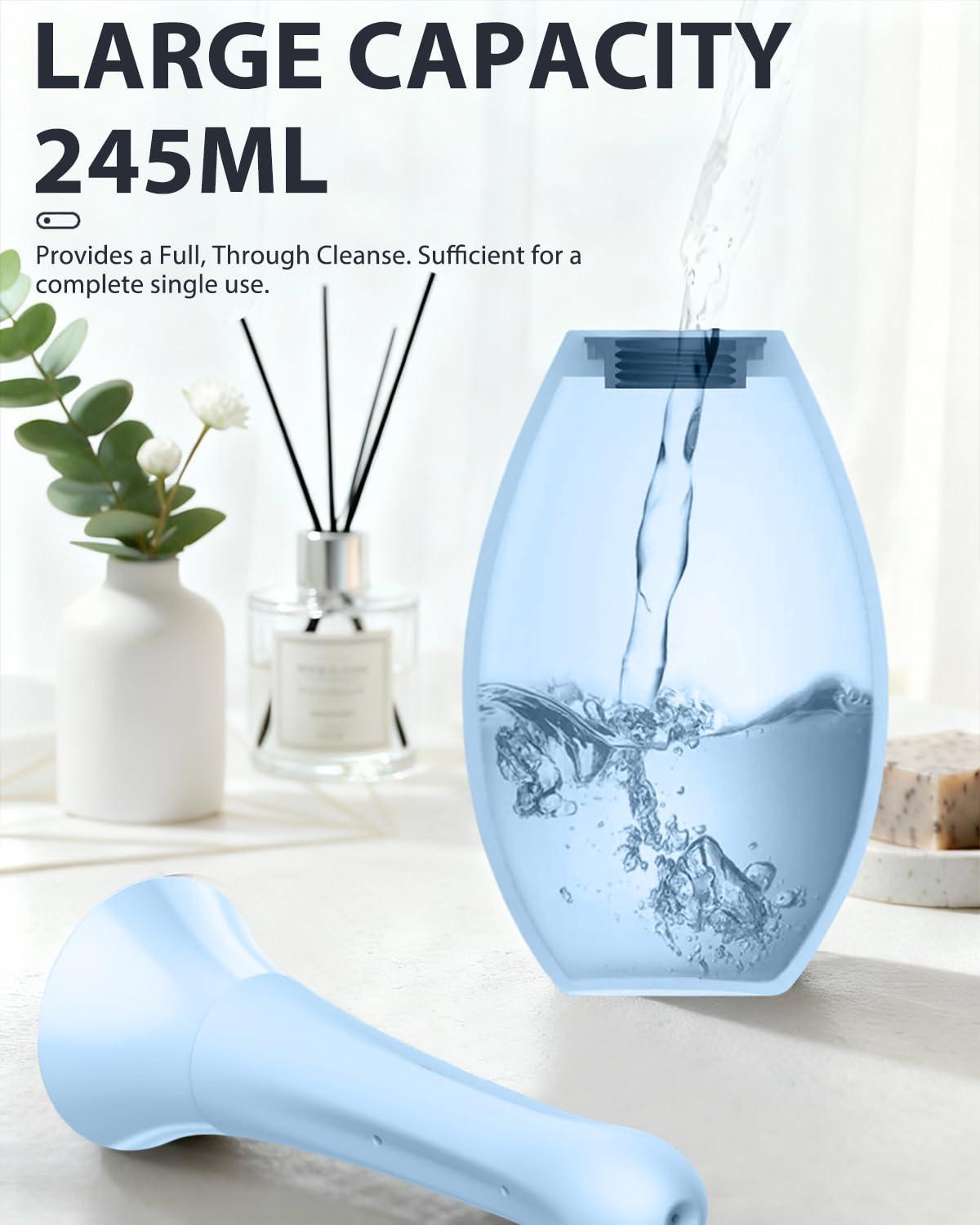TheClover Douche Anal: texture extérieure douce et confortable.