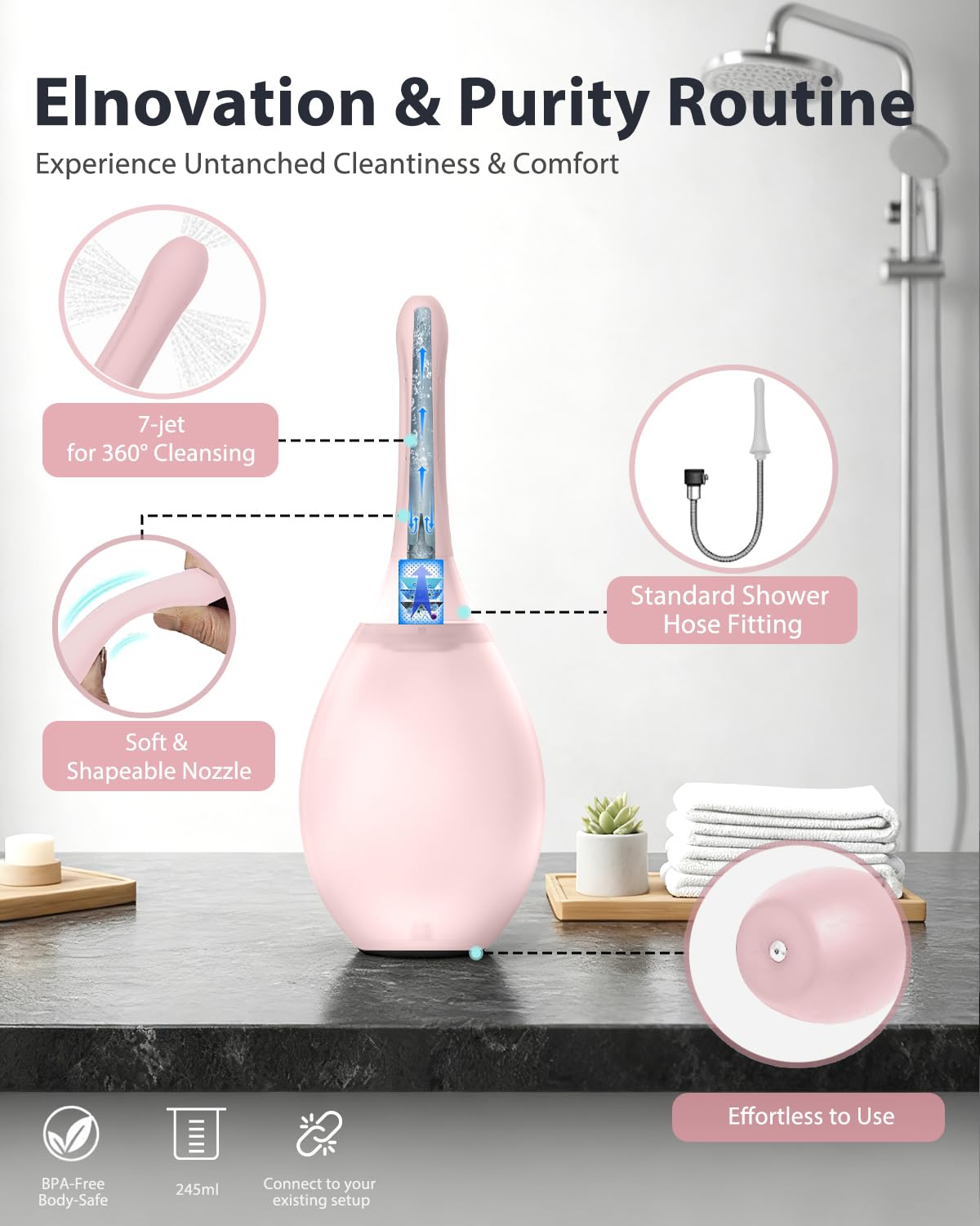 TheClover embout sept trous: couverture homogène et utilisation fluide.