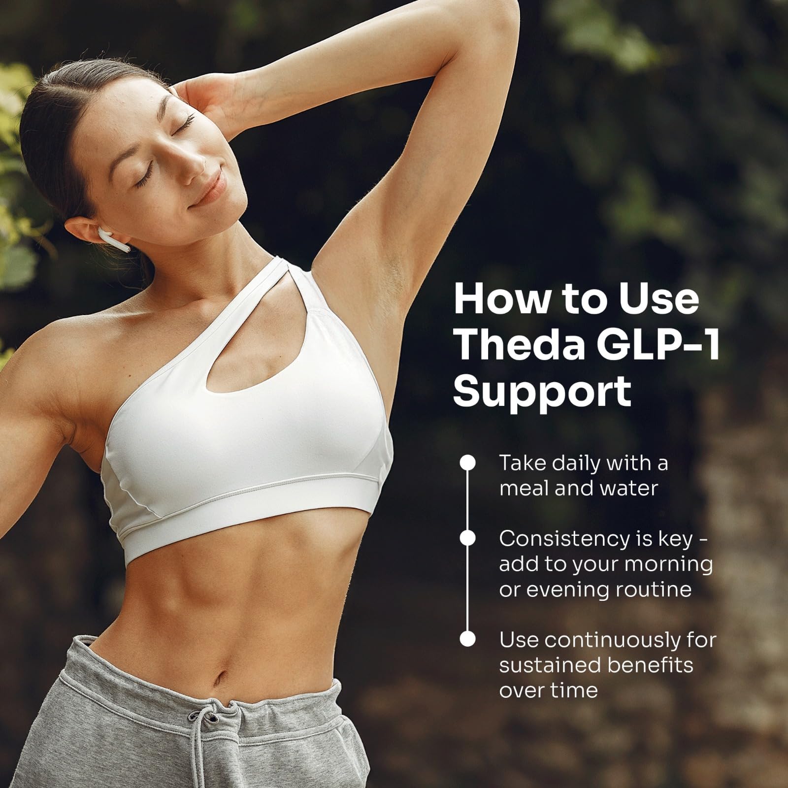 THEDA GLP-1: gros plan sur les capsules et leur forme.