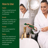 Theodent Classic Rennou: usage-quotidien simple pour une routine familiale sans fluorure.