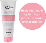 Thera Calazinc Body Shield, zone d'application sur peau sensible.