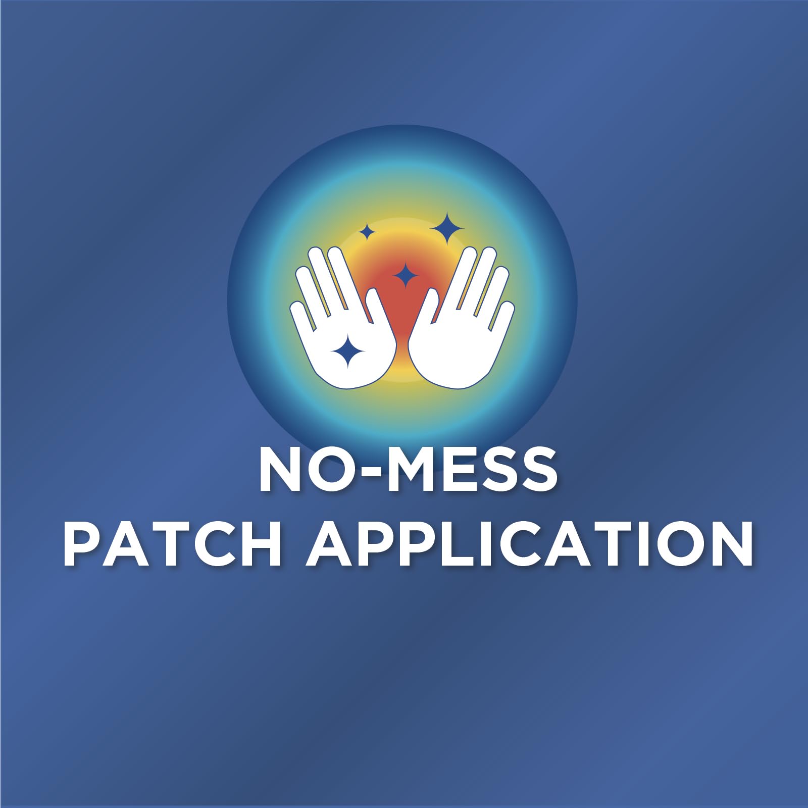 Patch TheraCare appliqué dans le bas du dos.