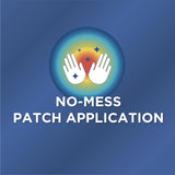 Patch TheraCare appliqué dans le bas du dos.