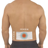 Patch TheraCare appliqué sur la cuisse pour zones larges.