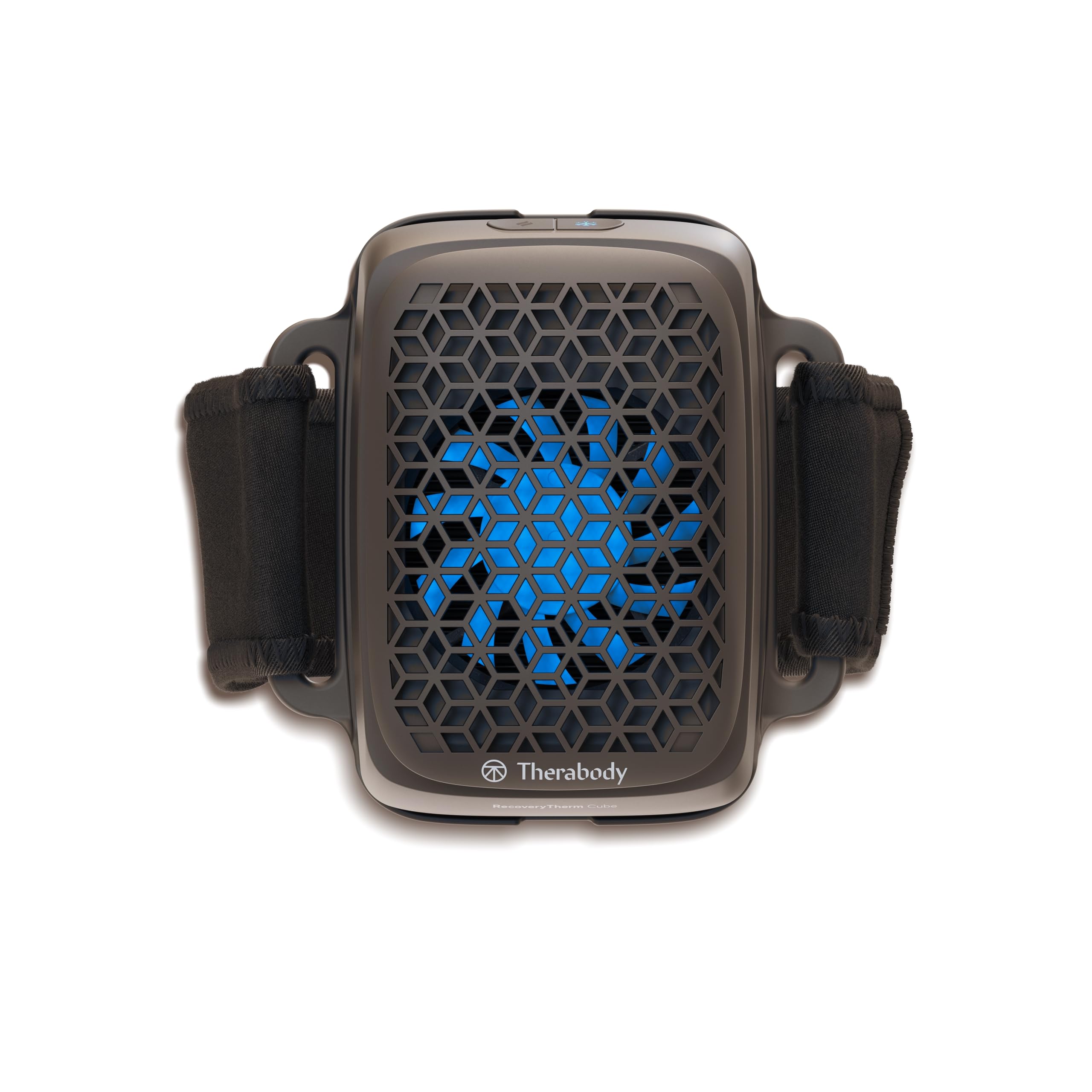 TheraGun RecoveryTherm Cube, vue produit pour thérapie froide et chaude en un seul appareil.